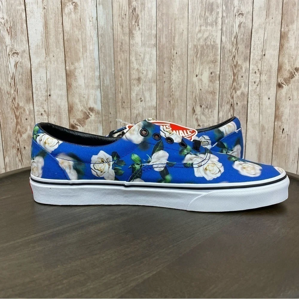 Vans Era Romantic‎ Floral Lapis Blue Canvas Sneaker Size 11 Men